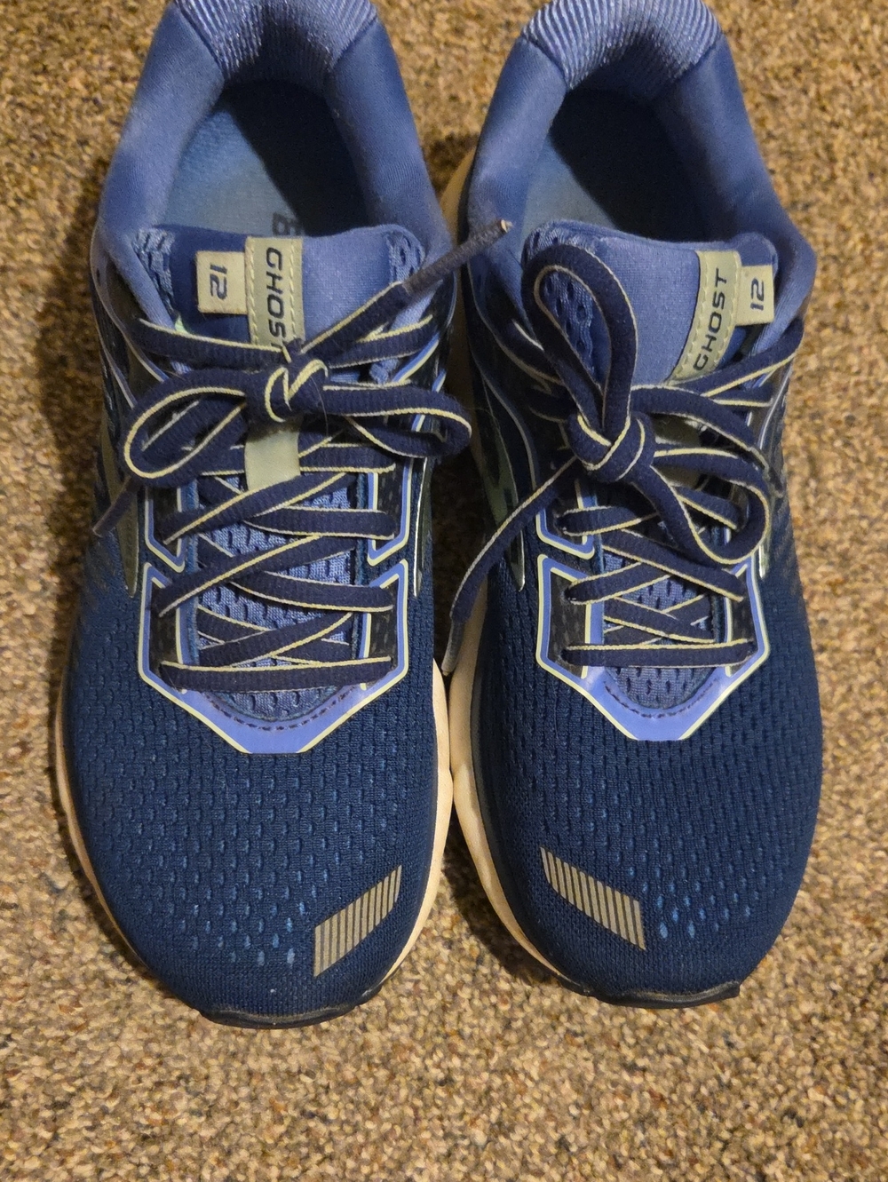 Brooks Ghost Athletic Running Shoes - Navy Blue